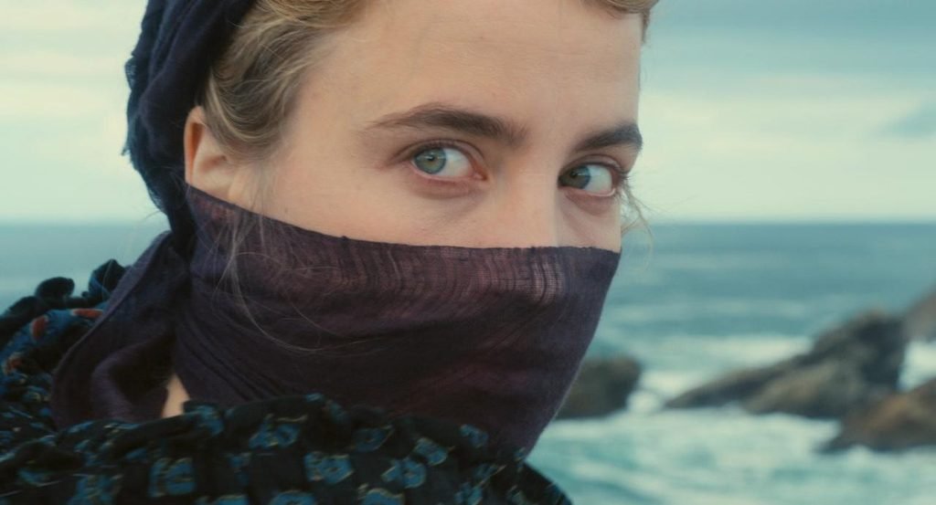 Close-up of Héloïse in Portrait of a Lady on Fire